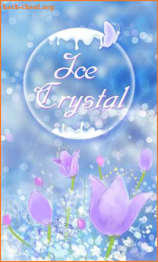 (FREE) GO SMS ICE CRYSTAL THEME screenshot