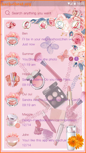 (FREE) GO SMS MAKEUP THEME screenshot