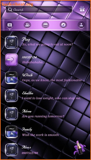 (FREE) GO SMS PRETTY THEME screenshot