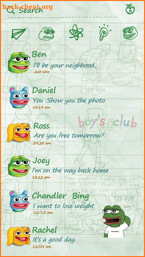 (FREE) GO SMS SAD FROG THEME screenshot