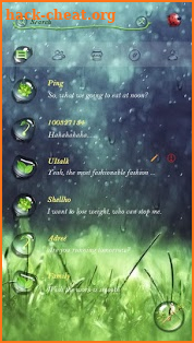 (FREE) GO SMS SPRING RAIN THEME screenshot