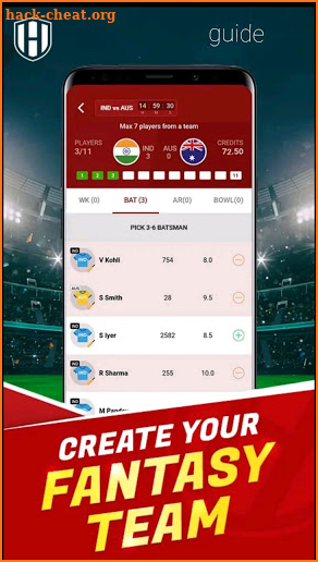 Free Howzat-fantasy cricket tips and tricks FREE screenshot