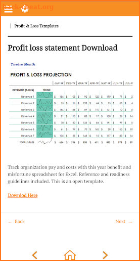 Free Income Statement Office Templates screenshot