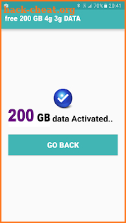 free internet 200 GB DATA Prank screenshot