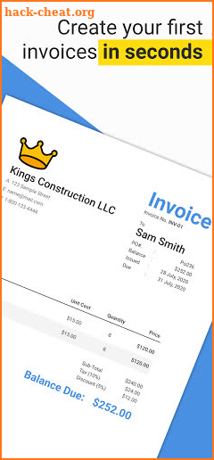 Free Invoice Maker: Estimates & Bill Creator screenshot