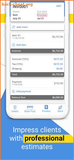 Free Invoice Maker: Estimates & Bill Creator screenshot