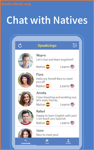 Free Language Exchange: Language Learning App screenshot