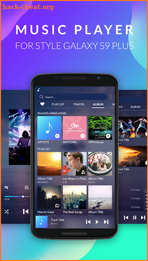 Free Music Player 2018, Mp3 Player Style Galaxy S9 screenshot