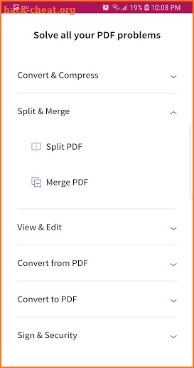 Free PDF Converter - Convert files from and to PDF screenshot