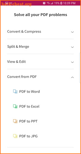 Free PDF Converter - Convert files from and to PDF screenshot