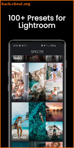 Free presets for Lightroom Mobile - SPECTR screenshot