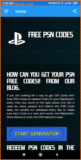 free psn code gift game hub screenshot