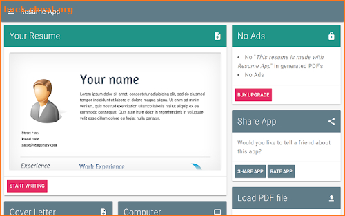 Free Resume App screenshot