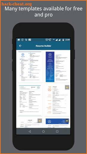 Free Resume Builder - Create Impressive Resumes screenshot