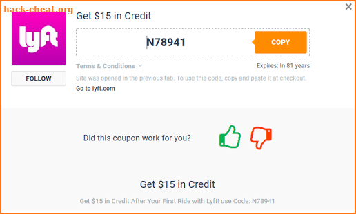 Free Rides - Cab coupons for Lyft screenshot