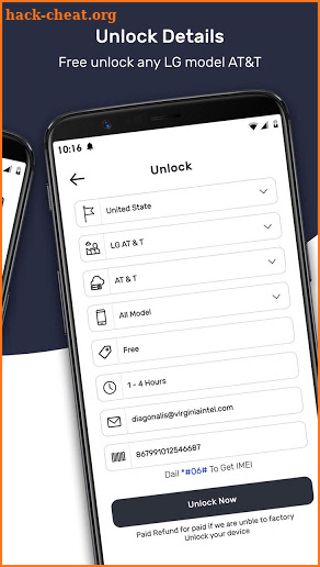 Free SIM Unlock Code for LG Phones screenshot