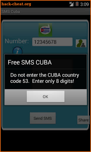 Free SMS Cuba screenshot