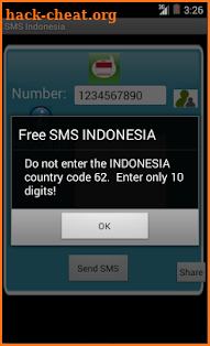 Free SMS Indonesia screenshot