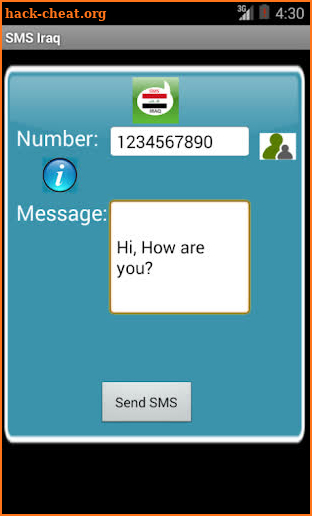 Free SMS Iraq screenshot