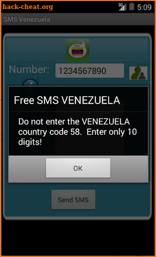 Free SMS Venezuela screenshot