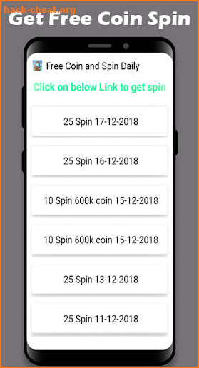 Free spin and coin For coin master screenshot