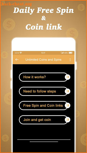 Free Spin Coin Daily Link screenshot