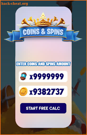 Free Spins and Coins Calc For Coin Piggy Master screenshot