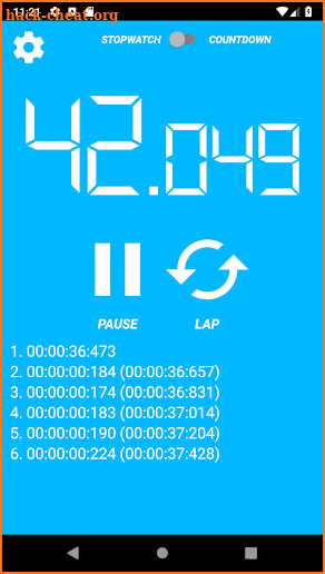 Free Stopwatch and Countdown screenshot