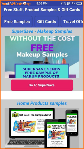 Free Stuff, Product Samples & Gift Cards screenshot