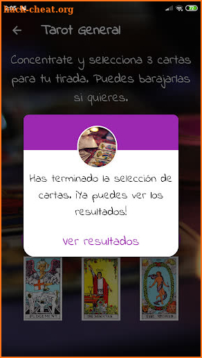 Free Tarot in Spanish more reliable (cartomancy) screenshot