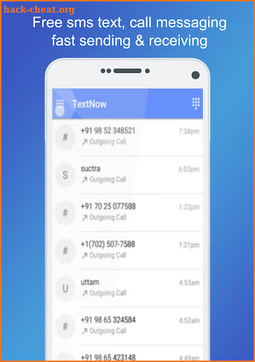 Free Text Now - Texting and Calling steps app screenshot