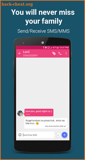 FREE TEXT to Philippines | PreText SMS - SMS/MMS screenshot