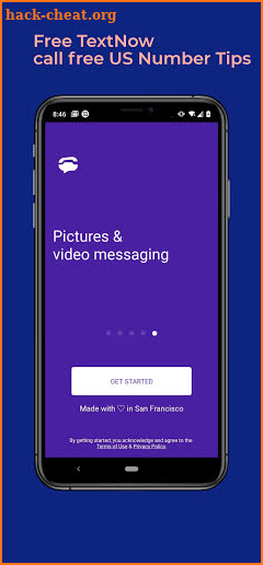 Free TextNow - call free US Number Tips&Guide screenshot