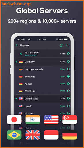 Free Touch VPN - Unlimited VPN & Fast Security VPN screenshot