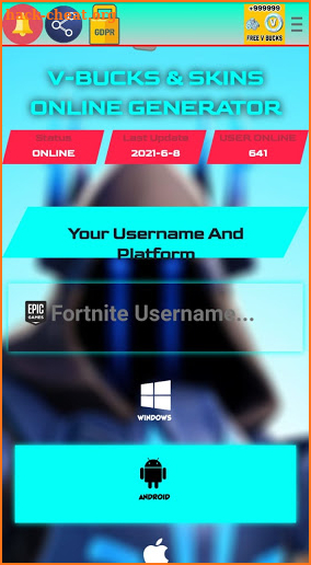 FREE V BUCKS screenshot