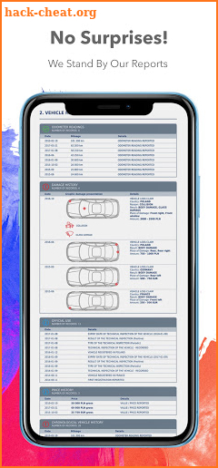 Free VIN Check Reports and VIN Check Search screenshot