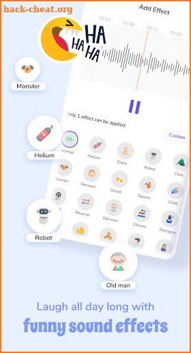 Free voice changer: funny sound effects, voice app screenshot