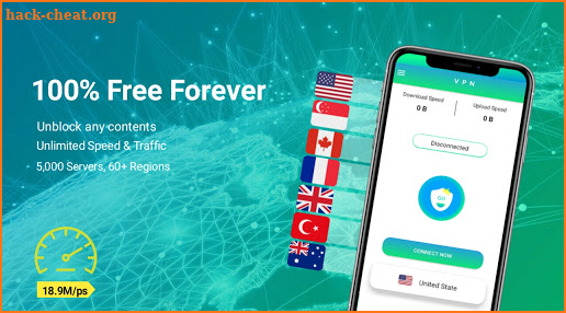 Free VPN Proxy & Fast Unlimited Network VPN 2021 screenshot