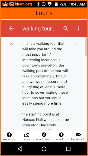 free walking tour of princeton nj screenshot