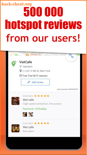 Free WiFi App: WiFi map, passwords, hotspots screenshot