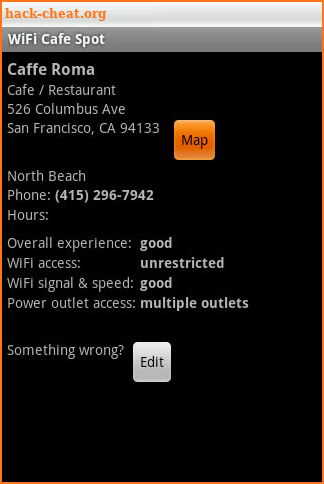 Free WiFi Cafe Spots screenshot