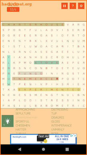 Free Word Search in English screenshot