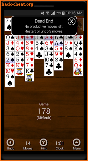 FreeCell Forever screenshot