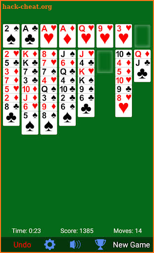 FreeCell Solitaire screenshot