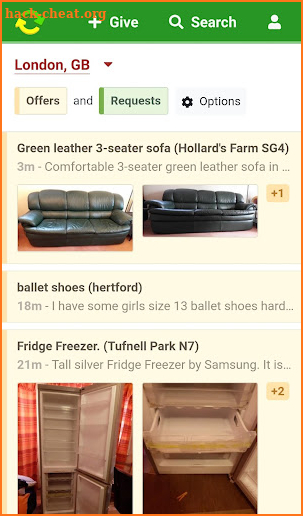 Freecycle + trash nothing! screenshot