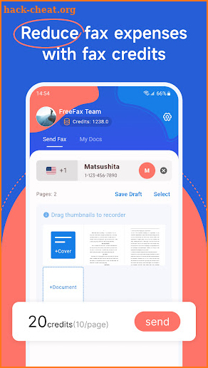 FreeFax - Send faxes smarter screenshot