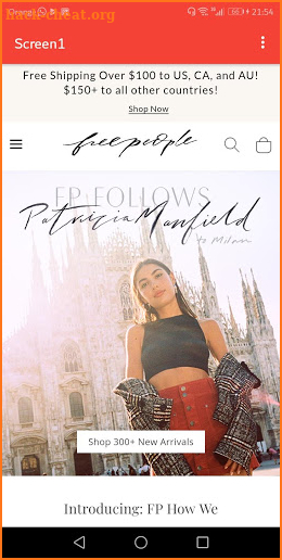 Freepeople screenshot