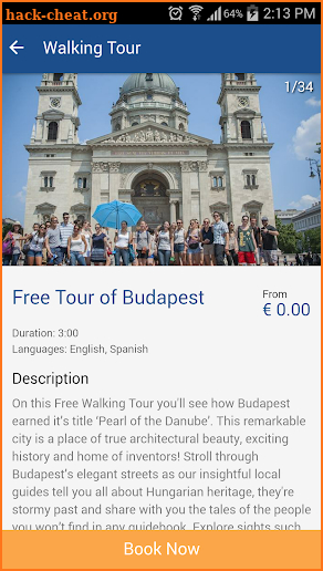 Freetour.com screenshot