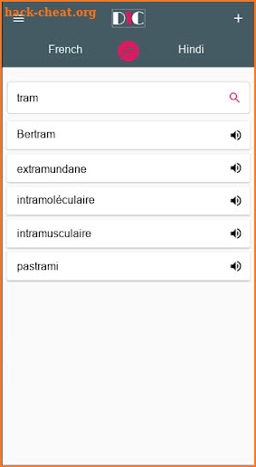 French - Hindi Dictionary (Dic1) screenshot