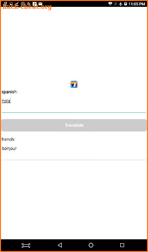 French spanish Translator screenshot